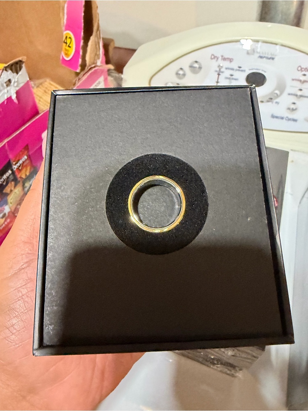 Black and Gold Smartphone Ring Grip Holder - Unbranded